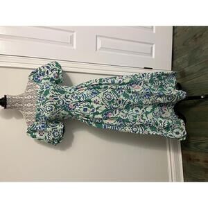 Parami Design rayon print maxi dresss S/M